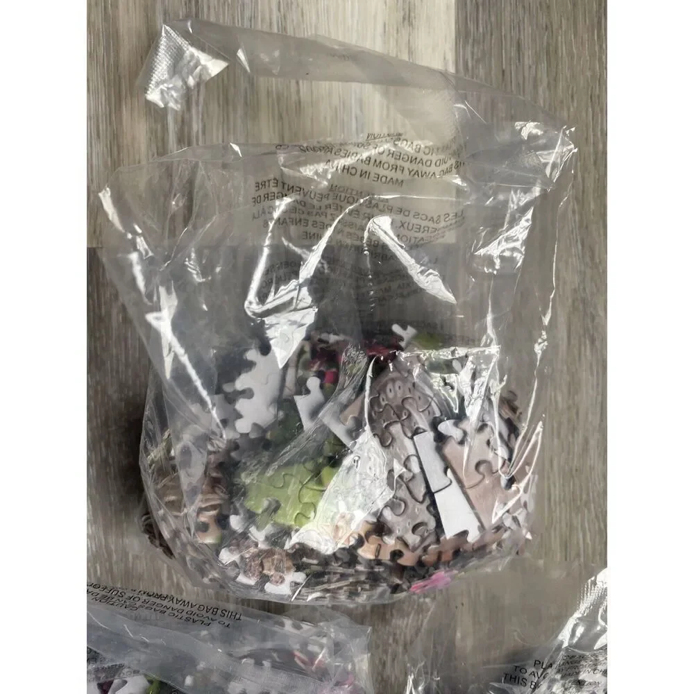 5 Sure-Lox Photo Gallery 500 Piece Puzzle 2500 Total Pieces Only 1 Puzzle Worked